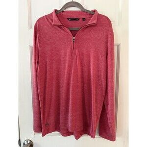Travis Mathew The Heater 1/4 Zip Pullover Red Mens M Golf